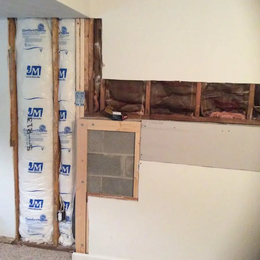 Wall insulation replacement during Odor Removal & Deodorization in Moores Mill